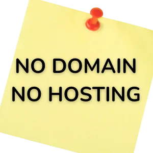 1 NO DOMAIN NO HOSTING