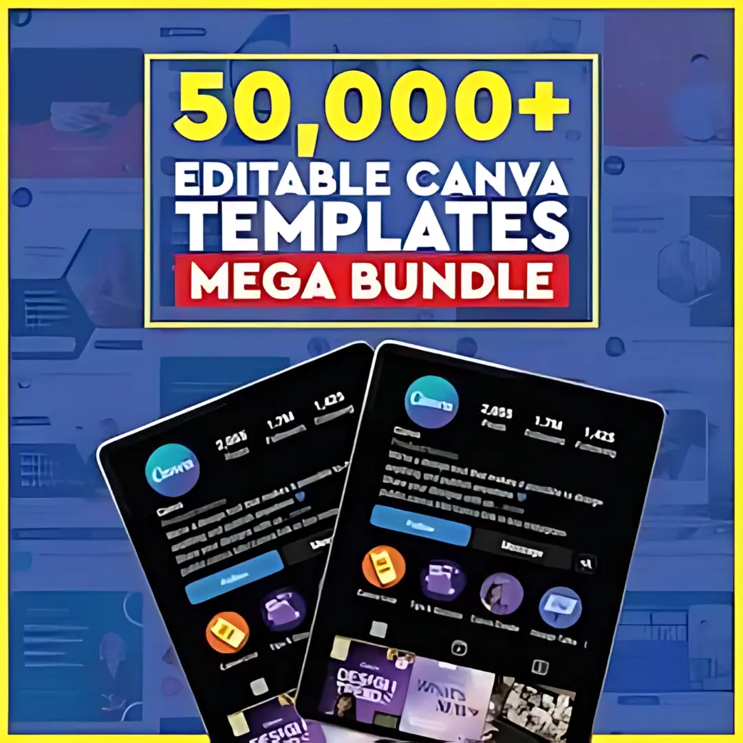 50,000 Editable-Canva-Templates-Mega Bundle